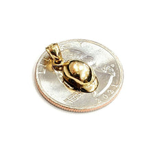 Load image into Gallery viewer, 14k yellow Gold Tiny 3D Baseball Hat Cap Pendant charm sport fine jewelry 1.1g
