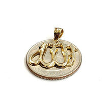 Load image into Gallery viewer, New 14K Yellow Gold Allah Islamic God Pendant Charm religious fine jewelry 2.4g
