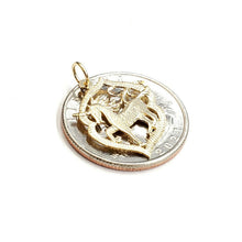 Load image into Gallery viewer, New 14k yellow gold unicorn full body pendant charm gift jewelry fine 1.2g
