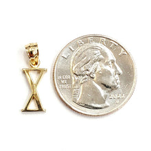 Load image into Gallery viewer, New 14KT Yellow Gold Solid Roman number 10 Pendant charm gift Fine Jewelry 0.9g
