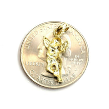 Load image into Gallery viewer, New 10k yellow Gold full body angel diamond cut Pendant charm fine jewelry 1g
