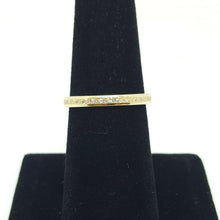 Load image into Gallery viewer, 14k yellow Gold eternity wedding stackable endless band cubic zirconia size 7
