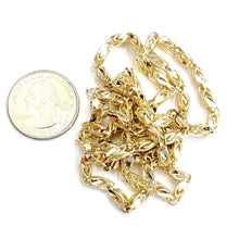 Load image into Gallery viewer, 10K real yellow gold 3.9mm Turkish chain Necklace gift fine jewelry 25.5" 25.1g
