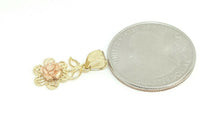 Load image into Gallery viewer, 14k gold flower Pendant charm gift fine jewelry for women 1.1g
