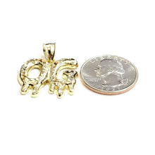 Load image into Gallery viewer, 10k yellow Gold OG original gangster word Pendant diamond cut fine jewelry 3.4g
