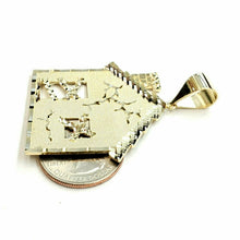 Load image into Gallery viewer, New 10k yellow gold trap house pendant charm diamond cut gift fine jewelry 9.9g
