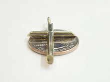 Load image into Gallery viewer, New 10k yellow gold hollow plain cross pendant charm fine jewelry religious 1.7g
