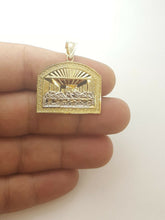 Load image into Gallery viewer, 10k two-tone gold last supper pendant charm fine gift  religions jewelry 4.8g
