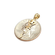 Load image into Gallery viewer, New 14k yellow Gold tiny kite for kids Pendant charm gift fine jewelry 0.6g
