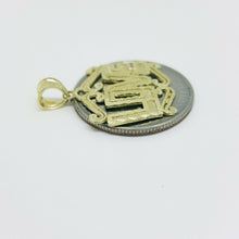 Load image into Gallery viewer, New 10k yellow Gold women love Pendant charm gift fine jewelry diamond cut 1.7g
