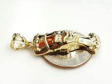 Load image into Gallery viewer, New 10k yellow Gold Egyptian Nefertiti Queen Cleopatra head Pendant jewelry 3.7g

