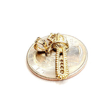 Load image into Gallery viewer, 14k Yellow Gold 3D chain saw Pendant charm construction tool fine jewelry 1.8g
