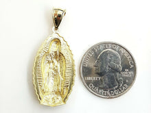 Load image into Gallery viewer, New 10k gold virgin Mary Guadalupe pendant charm gift fine religious jewelry 3g
