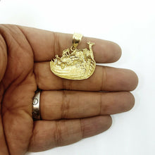 Load image into Gallery viewer, New 14k yellow Gold Noah's Ark ship Pendant charm fine gift religious jewelry 8g
