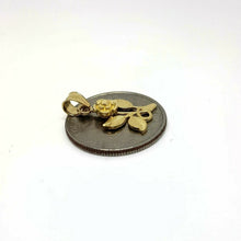 Load image into Gallery viewer, New 14k yellow solid Gold flower Pendant charm gift fine jewelry for female 1.5g
