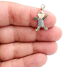 Load image into Gallery viewer, New 14k tri color gold baby boy kid Pendant charm fine gift jewelry unisex 1.2g
