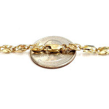 Load image into Gallery viewer, 10K real yellow gold 3.75mm Turkish chain Necklace gift fine jewelry 24" 21.3g
