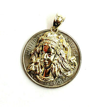 Load image into Gallery viewer, New 10k yellow solid Gold Virgo zodiac astrology Pendant charm fine jewelry 2.3g
