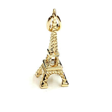 Load image into Gallery viewer, 14K Yellow Gold Solid 3D Famous Eiffel Tower Charm Pendant Fine Jewelry 2.4g
