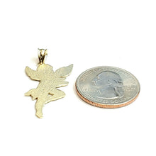 Load image into Gallery viewer, New 10k yellow Gold full body angel Pendant charm fine gift jewelry love 1.5g
