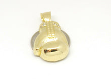 Load image into Gallery viewer, 10k yellow Gold boxing glove Pendant cubic zirconia gift sport fine jewelry 7.5g
