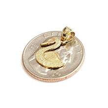 Load image into Gallery viewer, New 14k yellow Gold tiny duck bird Pendant charm gift fine jewelry 1.1g
