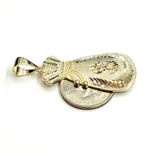 Load image into Gallery viewer, 14k yellow gold dollar sign money bag lucky pendant charm gift fine jewelry 6.5g
