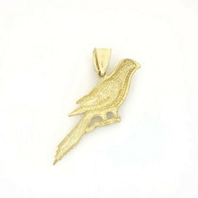Load image into Gallery viewer, New 14k yellow Gold parrot bird Pendant charm gift fine jewelry unisex 3.6g
