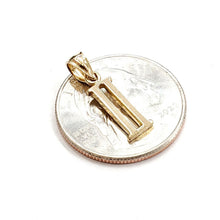 Load image into Gallery viewer, New 14KT Yellow Gold Solid Roman number 2 Pendant charm gift Fine Jewelry 1g
