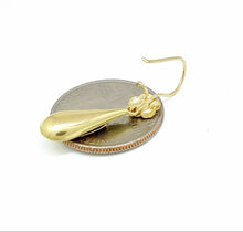 Load image into Gallery viewer, New 14k 3 color Gold Hollow eye drop Earrings for female fine gift jewelry 1.8g
