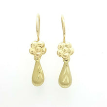 Load image into Gallery viewer, New 14k yellow Gold Hollow eye drop Earrings for female fine gift jewelry 1.2g
