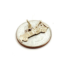 Load image into Gallery viewer, New 14k yellow Gold tow truck car Pendant charm gift fine jewelry 1g
