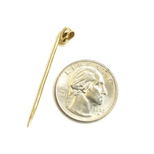 Load image into Gallery viewer, 14k yellow Gold solid 3D Toothpick Pendant charm Unisex gift fine jewelry 1.1g

