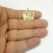 Load image into Gallery viewer, New 10k yellow Gold women love Pendant charm gift fine jewelry diamond cut 1.7g
