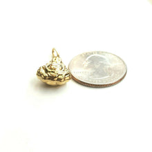 Load image into Gallery viewer, New 14k yellow gold 3D hollow buddha buda buddah pendant charm fine jewelry 1.6g
