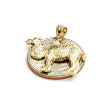 Load image into Gallery viewer, New 14k yellow Gold camel full body animal Pendant charm gift fine jewelry 4.2g
