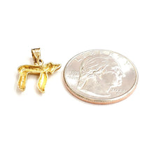 Load image into Gallery viewer, 14k yellow gold tiny chai Hay Jewish kabbalah pendant charm fine jewelry 1.3g
