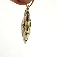 Load image into Gallery viewer, New 10k yellow gold hollow two sided Jesus &amp; virgin Guadalupe pendant 1.03" 4.6g
