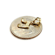 Load image into Gallery viewer, New 14k solid yellow Gold Tiny music sign note Pendant gift fine jewelry 0.6g
