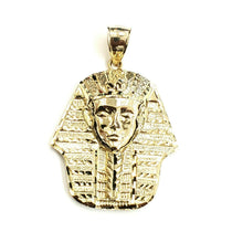 Load image into Gallery viewer, 10k yellow solid Gold Egyptian pharaoh king head Pendant jewelry fine gift 7.5g
