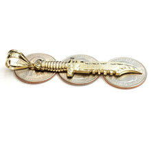 Load image into Gallery viewer, New 10k yellow Gold dagger knife Pendant charm fine gift jewelry for men 4.9g
