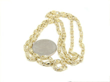 Load image into Gallery viewer, New 14K yellow gold 3.9mm Turkish chain 24&quot; Necklace fine gift jewelry 26.8g
