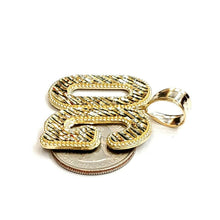Load image into Gallery viewer, 10k yellow Gold OG original gangster word Pendant diamond cut fine jewelry 6.7g
