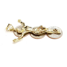 Load image into Gallery viewer, 10k yellow gold Jesus full body religious pendant charm gift fine jewelry 6.5g
