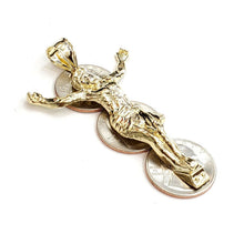 Load image into Gallery viewer, 10k yellow gold Jesus full body religious pendant charm gift fine jewelry 6.5g
