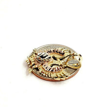 Load image into Gallery viewer, New 10k multi color Gold eagle Pendant charm diamond cut gift fine jewelry 3g
