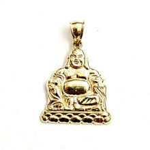 Load image into Gallery viewer, New 10k yellow gold buddha Buda Buddah pendant charm fine religious jewelry 2.7g
