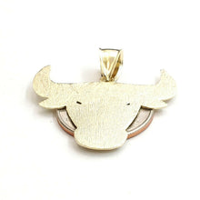 Load image into Gallery viewer, 10k yellow solid Gold Taurus bull zodiac Pendant charm fine gift jewelry 3.6g
