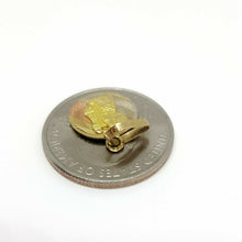 Load image into Gallery viewer, 10k 3 color gold round boy holy first communion pendant charm jewelry 0.51" 1g
