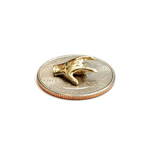 Load image into Gallery viewer, New 14K Yellow Gold 3D Hand Sign I Love You Charm pendant love fine jewelry 1g
